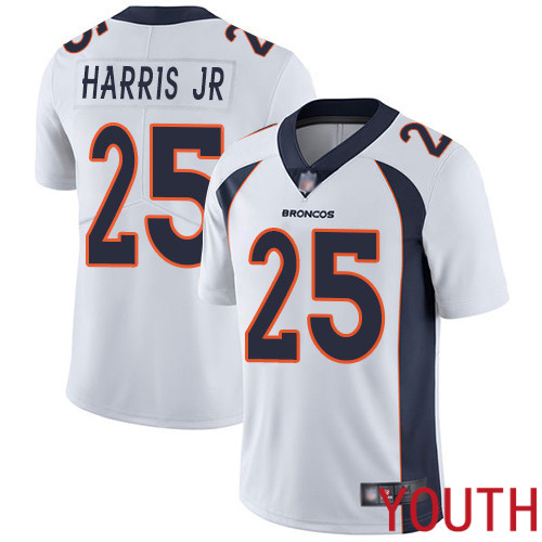 Youth Denver Broncos #25 Chris Harris Jr White Vapor Untouchable Limited Player Football NFL Jersey->denver broncos->NFL Jersey